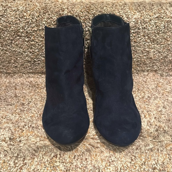 Sam & Libby Navy Ankle Booties with Buckle - Picture 2 of 6